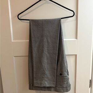 Gray Plaid Casual/Dress Pants